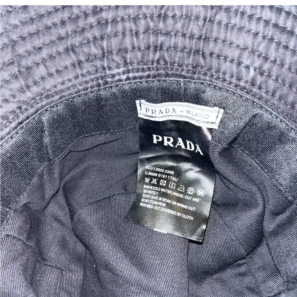 Prada Black Bucket Hat with Water-Resistant Fabric. AS IS !! - Picture 3 of 3